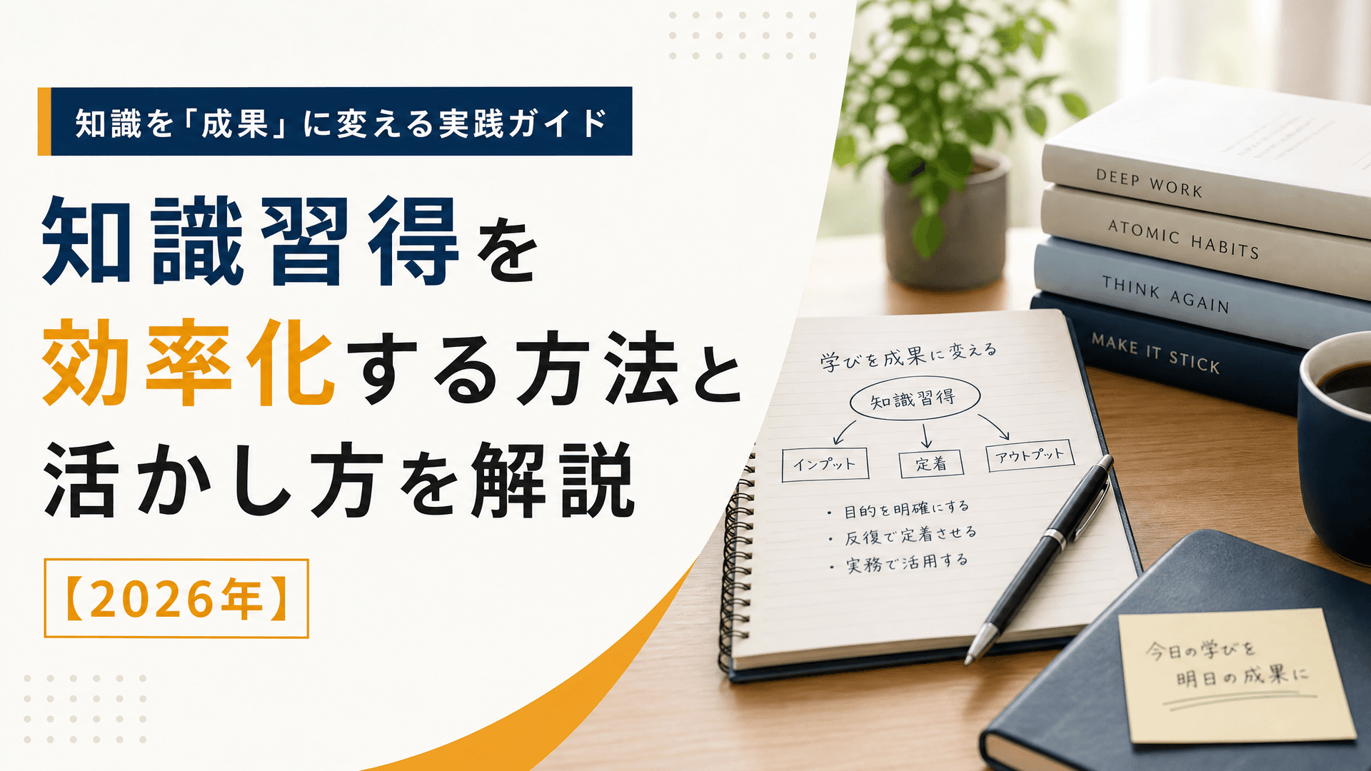 知識習得を効率化する方法と活かし方を解説【2025年】