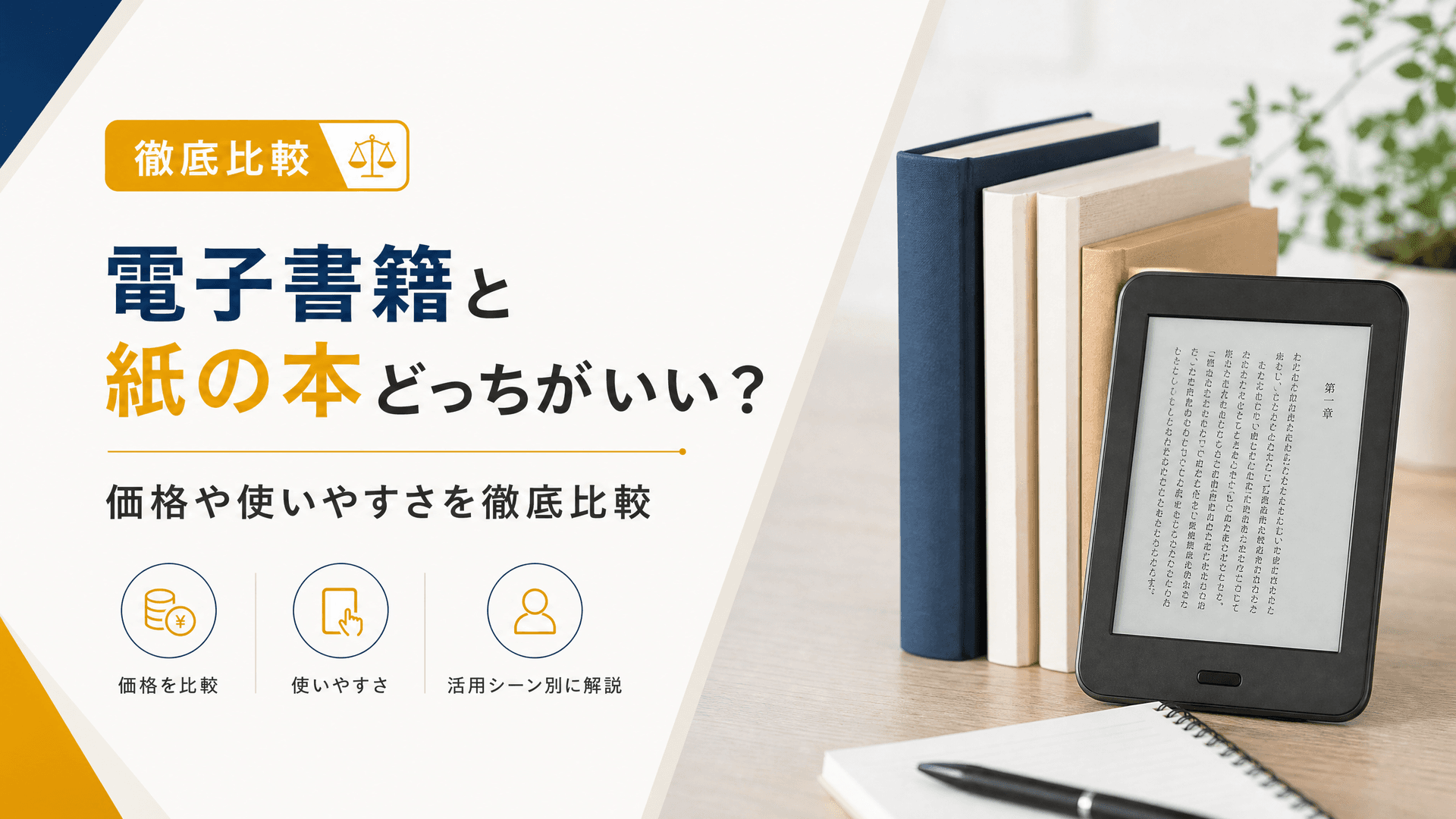 電子書籍と紙の本どっちがいい？価格や使いやすさを徹底比較