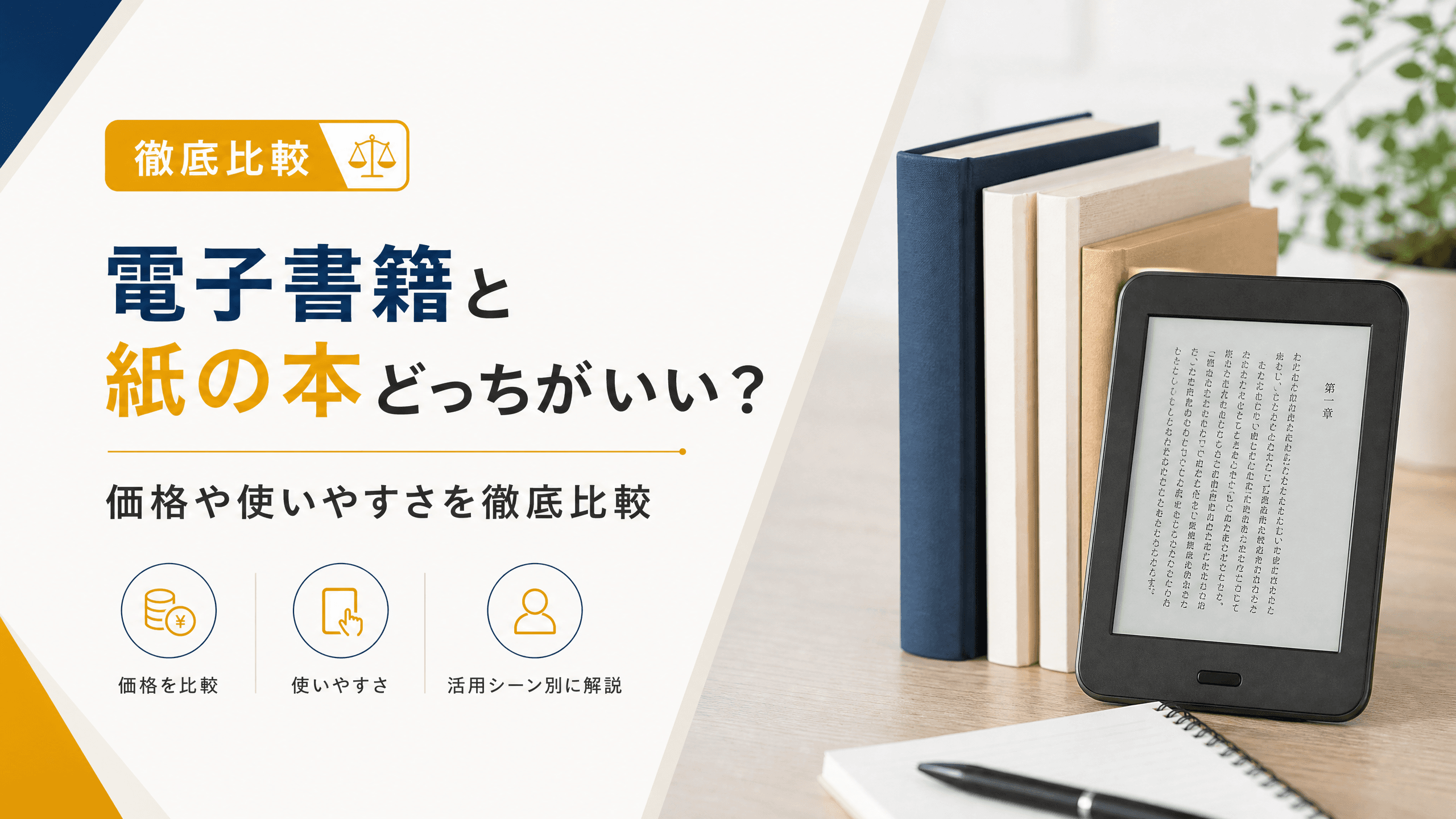 電子書籍と紙の本どっちがいい？価格や使いやすさを徹底比較