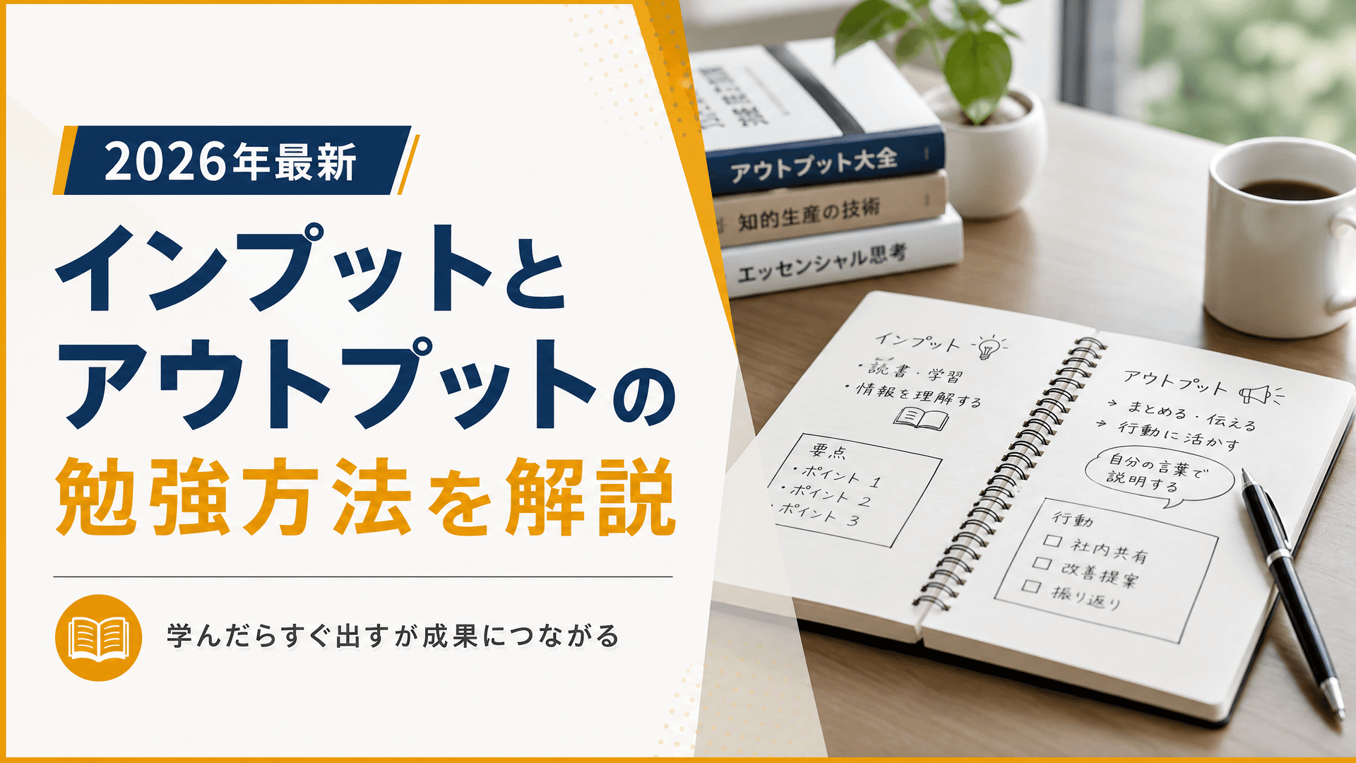 インプットとアウトプットの勉強方法を解説【2025年最新】