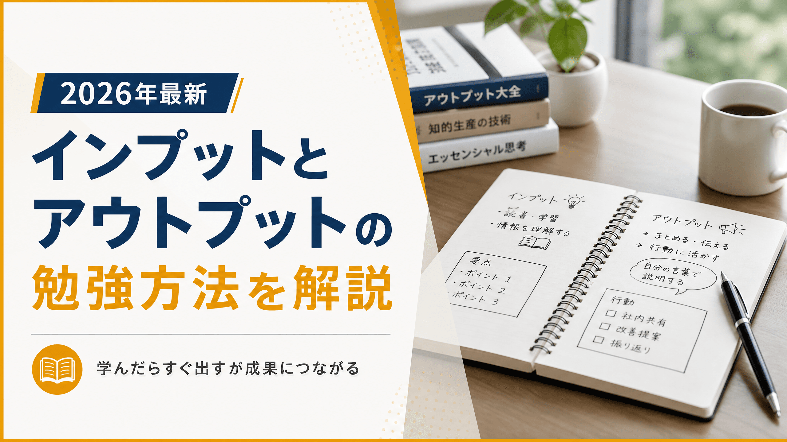 インプットとアウトプットの勉強方法を解説【2025年最新】