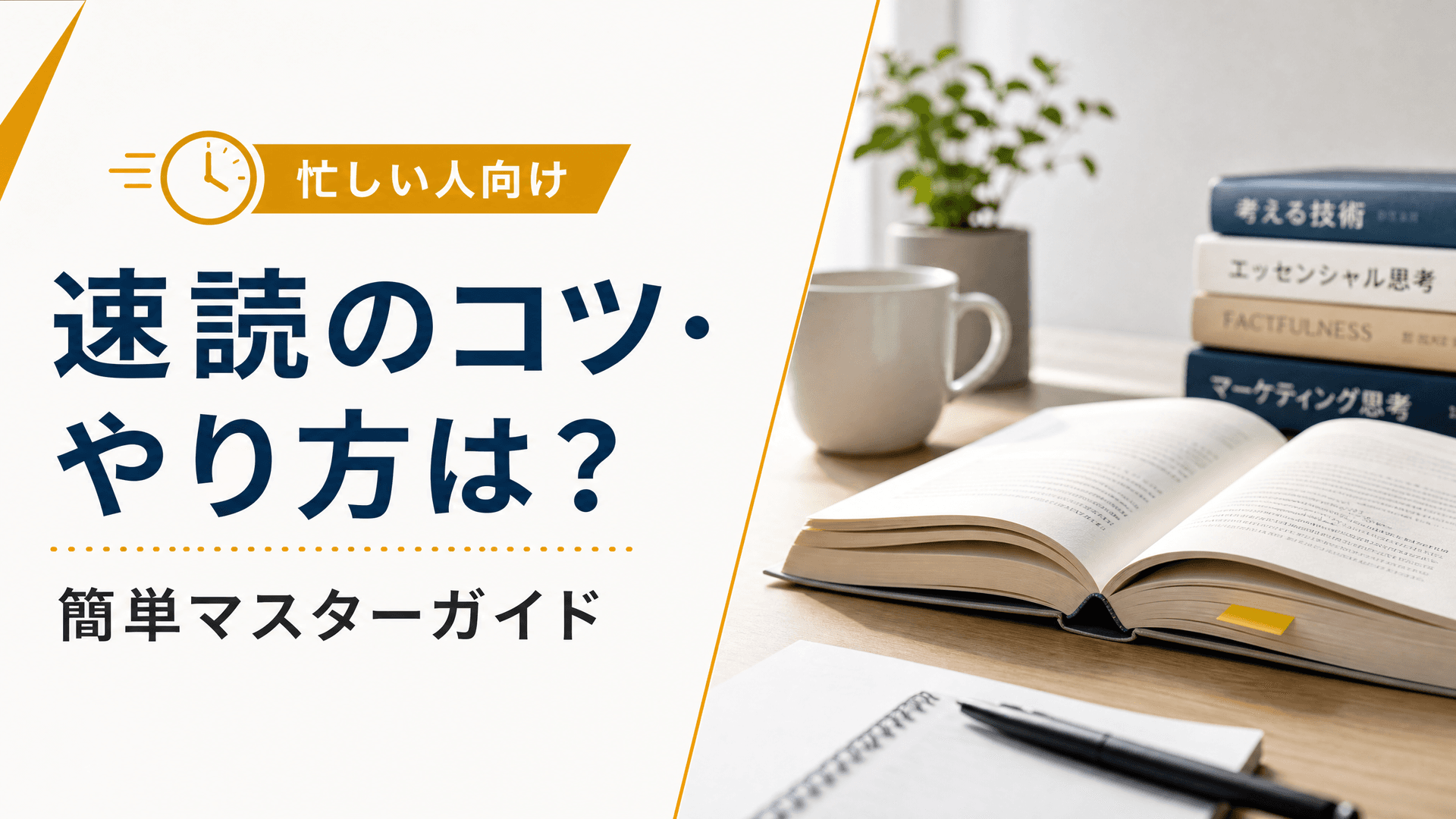 速読のコツ・やり方は？簡単マスターガイド【忙しい人向け】