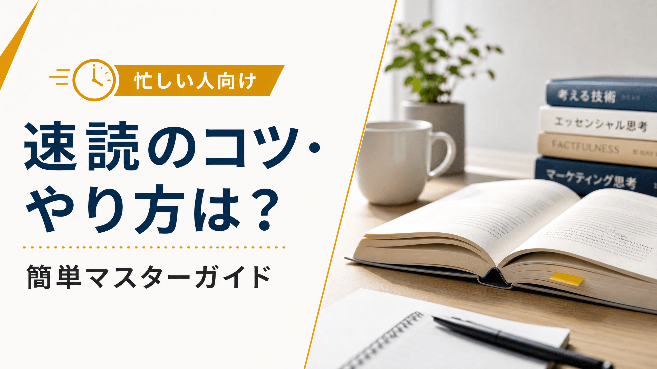 速読のコツ・やり方は？簡単マスターガイド【忙しい人向け】