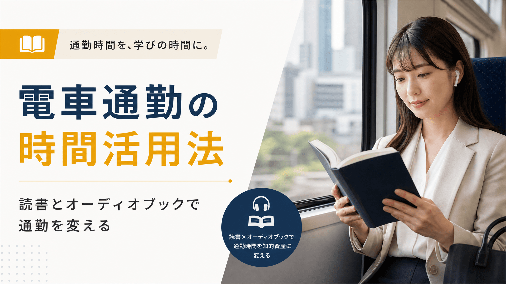 電車通勤の時間活用法｜読書とオーディオブックで通勤を変える