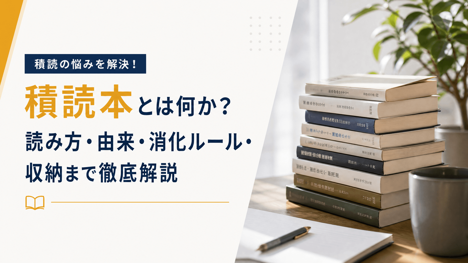 積読本とは何か？読み方・由来・消化ルール・収納まで徹底解説